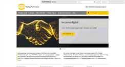 Desktop Screenshot of harting.ch