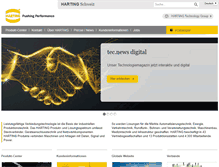 Tablet Screenshot of harting.ch